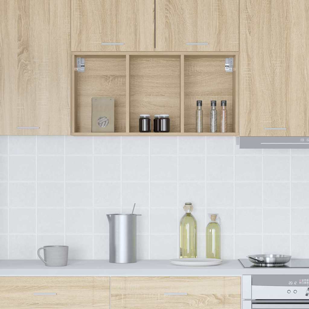 Hanging Cabinet with Shelf Riga Sonoma Oak 40 x 29.5 x 80 cm
